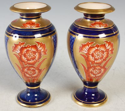Lot 282 - A pair of MacIntyre Moorcroft Aurelian Ware...