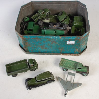 Lot 321 - A collection of assorted Dinky toys military...