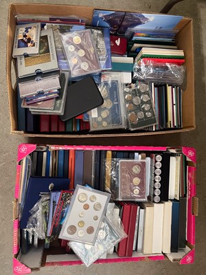 Lot 328 - Two boxes containing a large collection of...