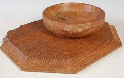 Lot 333 - Robert 'Mouseman' Thompson, an oak bowl carved...