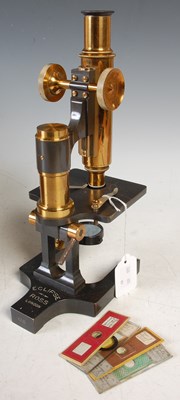 Lot 366 - Ross of London and Eclipse microscope No.6116,...