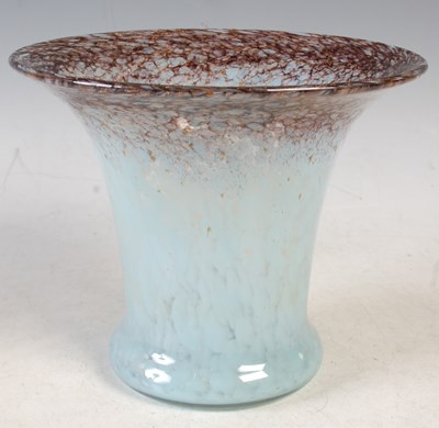 Lot 383 - A Monart glass vase, shape GC, mottled purple...