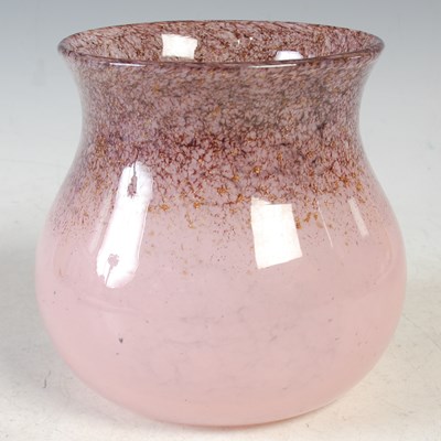 Lot 384 - A Monart glass vase, shape SA, mottled purple...
