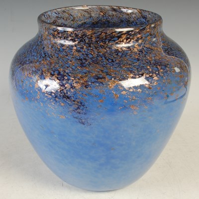 Lot 387 - A large Monart glass vase, shape A, mottled...