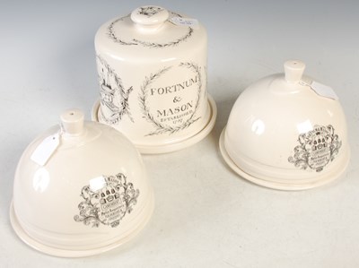 Lot 416 - A Fortnum & Mason pottery cheese bell and...