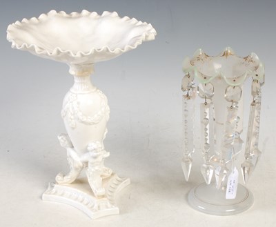 Lot 425 - A white ceramic Neoclassical style comport,...