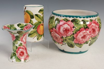 Lot 439 - Three pieces of Wemyss pottery to include a...