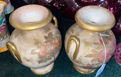 Lot 462 - A pair of Doulton Burslem twin handled pottery...