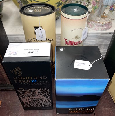 Lot 497 - Four boxed bottles of malt whisky to include...