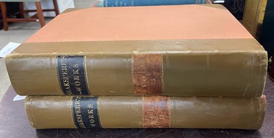 Lot 498 - Volumes I and II, Shakespeare's Works, part...