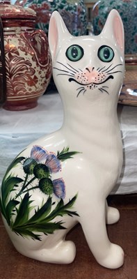 Lot 519A - A Griselda Hill pottery Wemyss style cat...