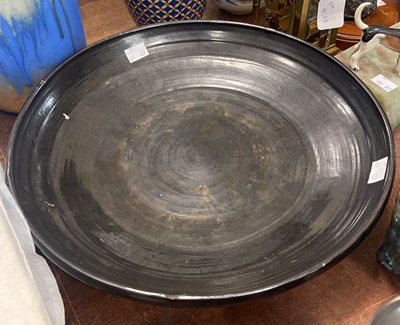 Lot 526 - William Fishley, Holland, a black glazed...