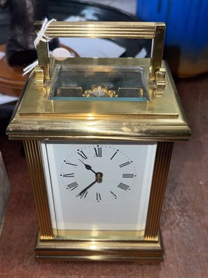Lot 527 - A 20th century brass cased four glass carriage...