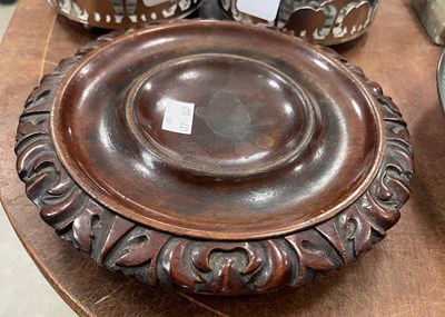 Lot 531 - A 19th century mahogany table coaster, of...