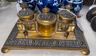 Lot 535 - A late 19th/ early 20th century gilt metal...