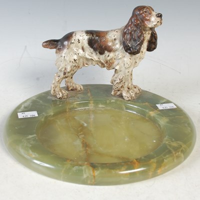 Lot 538 - An early 20th century cold-painted bronze and...