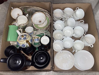 Lot 600 - Two boxes of assorted part teasets to include...