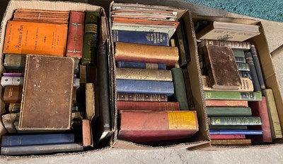 Lot 624 - Three boxes of assorted vintage books and...