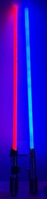 Lot 596 - Two Force FX Lightsabers comprising Darth...