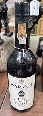 Lot 344A - One bottle, Warres vintage port, 1977.