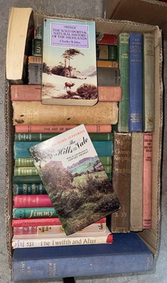 Lot 606A - A box of assorted hunting books to include '10...