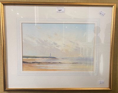Lot 647 - John R Todd  
Covesea Lighthouse and the bay,...