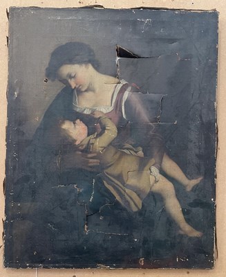 Lot 655 - 19th century British School 
Mother and child ...