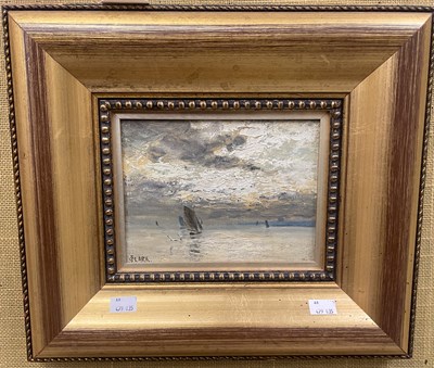 Lot 669 - James Clark (19th/ 20th century) 
Sailing home,...