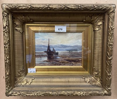 Lot 670 - William Carlaw RSW (1847-1889) 
Evening on the...