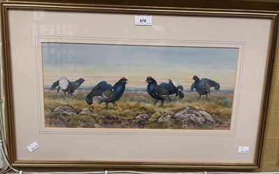 Lot 678 - Brian Rawling (b.1931) 
Moorland scene with...