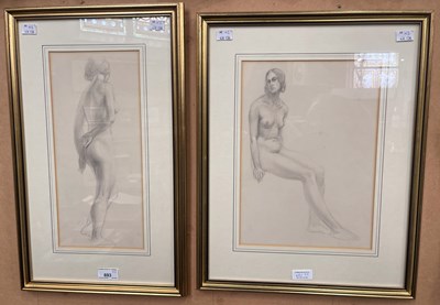 Lot 693 - 20th century British School  
Two nude female...