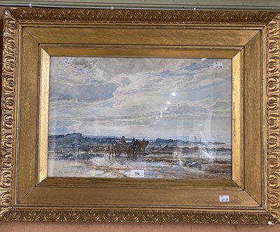 Lot 706 - Alexander Ballingall (c.1870-1910) 
Ebb tide...