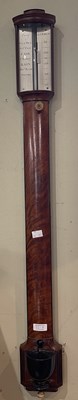 Lot 721A - A George III mahogany bowfront and ebony lined...