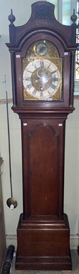 Lot 754 - A George III oak longcase clock, Henry Messer,...