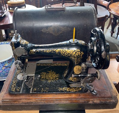 Lot 769 - A vintage Singer sewing machine.