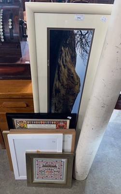 Lot 773 - A group of six decorative pictures and prints...