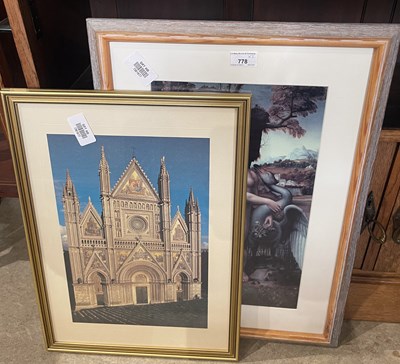 Lot 778 - Two coloured prints.