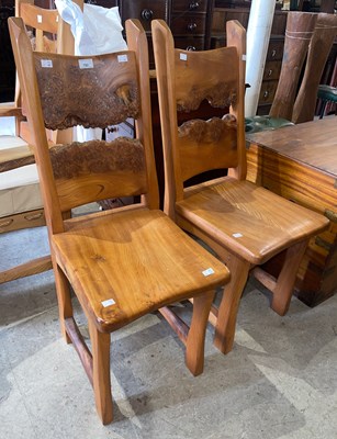 Lot 792 - Tim Stead (1950-2000), a pair of burr elm side...