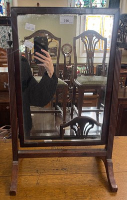 Lot 796 - A mahogany dressing table mirror, 34.5cm wide...