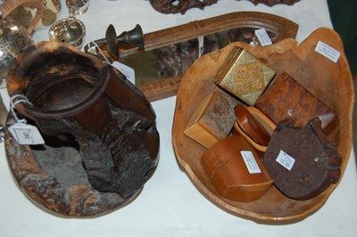 Lot 343 - A group of treen ware, comprising various...