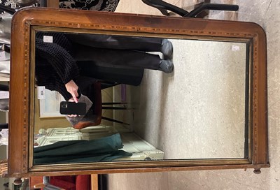 Lot 866 - A late 19th century walnut and parquetry...