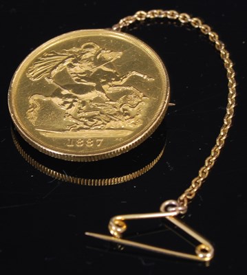 Lot 309 - A Victorian gold double sovereign, dated 1887,...