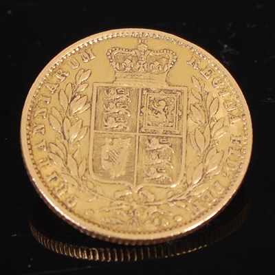 Lot 312 - A Victorian gold sovereign, dated 1866.