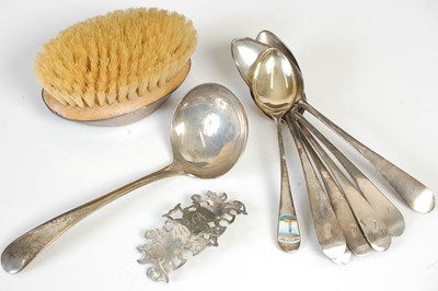 Lot 203A - A collection of silver to include six Scottish...