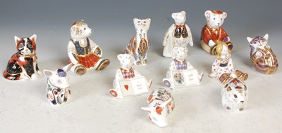 Lot 1 - Twelve assorted Royal Crown Derby figures to...