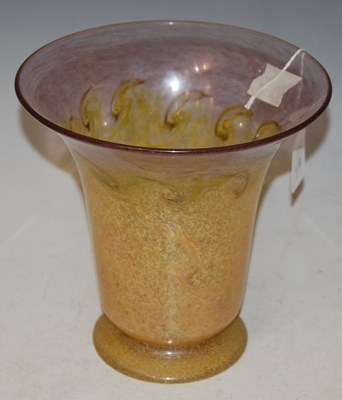 Lot 170 - A Monart vase, shape 'NG', mottled purple,...