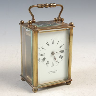 Lot 26 - A late 19th/ early 20th century brass cased...