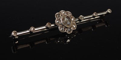 Lot 27 - An early 20th century white metal and paste...