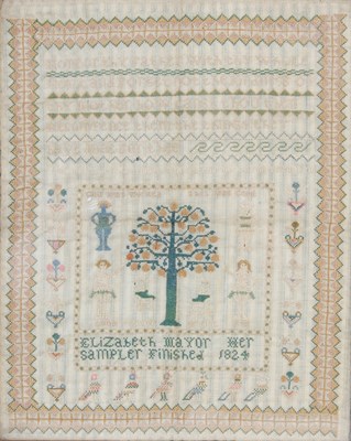 Lot 161 - A 19th century needlework sampler by Elizabeth...