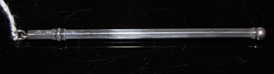 Lot 112 - A Birmingham silver swizzle stick